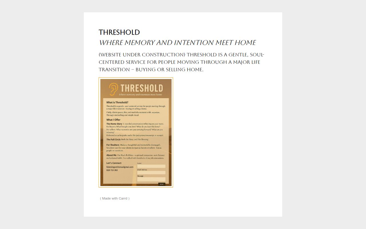 Carrd profile picture for @thresholds